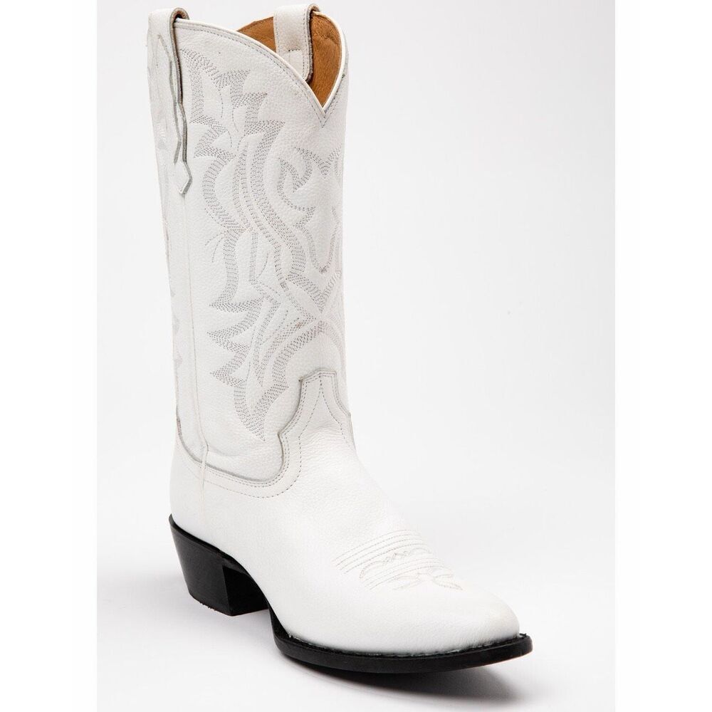 SHYANNE WOMEN'S BLANCA WESTERN BOOTS - ROUND TOE WHITE SIZE 8.5 NEW $199 MSRP